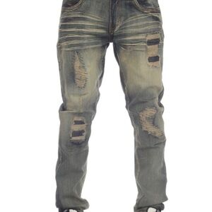 Distressed Blue Jeans for Men